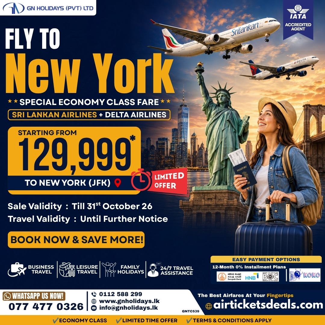 GN Holidays New York flight offer